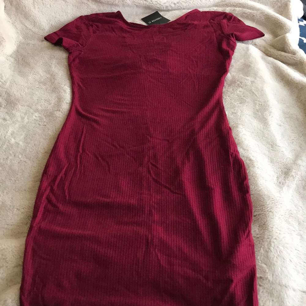 red dress with cris cross in back